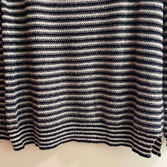 MYSTREE Lightweight Navy/White Stripe Sweater - Picture 3 of 8